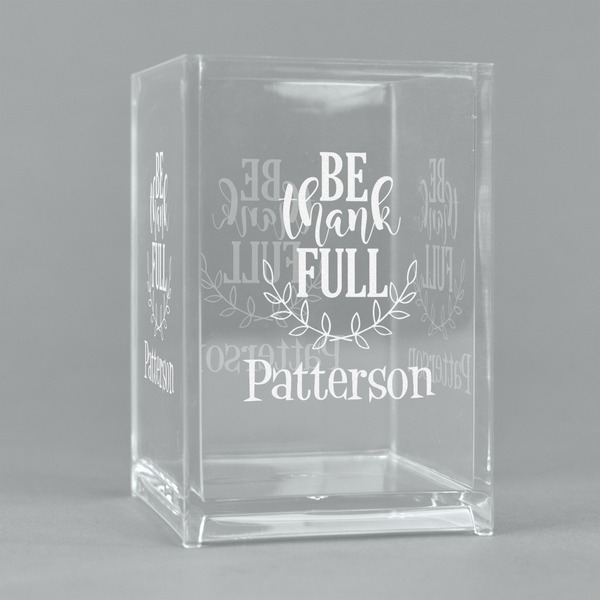 Custom Traditional Thanksgiving Acrylic Pen Holder (Personalized)