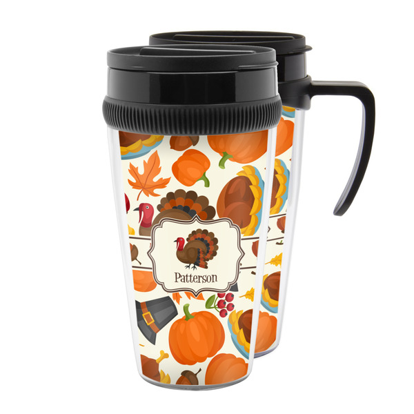Custom Traditional Thanksgiving Acrylic Travel Mug (Personalized)
