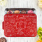 Traditional Thanksgiving Aluminum Baking Pan - Red Lid - LIFESTYLE