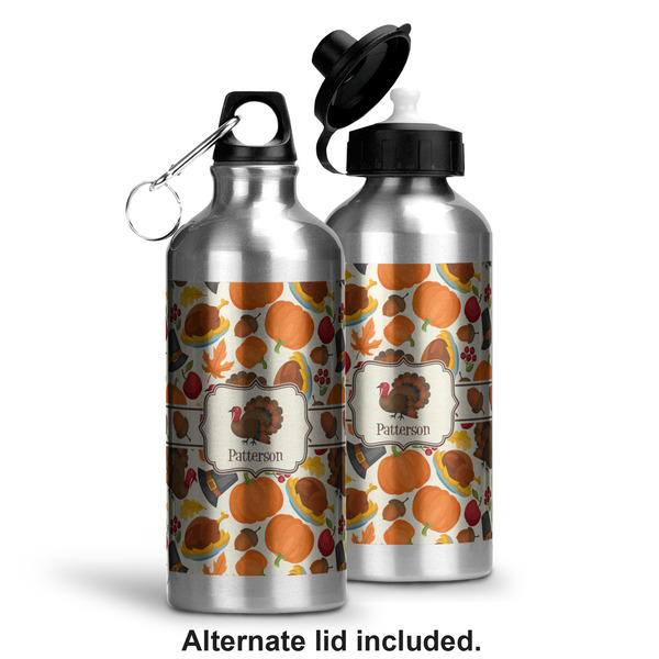 Traditional Thanksgiving Aluminum Water Bottle - Alternate lid options