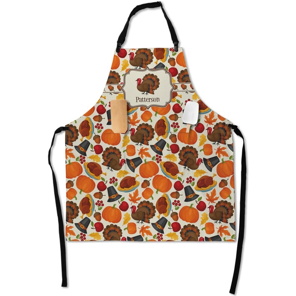 Custom Traditional Thanksgiving Apron With Pockets w/ Name or Text