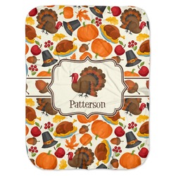 Traditional Thanksgiving Baby Swaddling Blanket (Personalized)