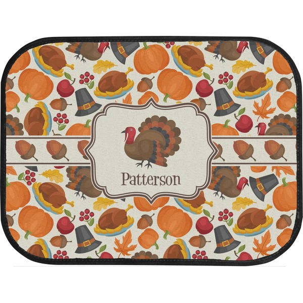 Traditional Thanksgiving Back Seat Car Mat