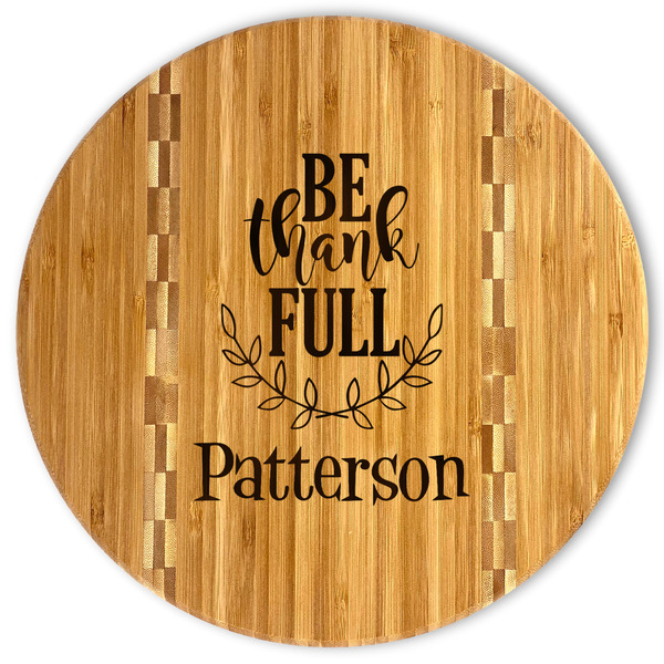 Custom Traditional Thanksgiving Bamboo Cutting Board (Personalized)