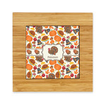 Traditional Thanksgiving Bamboo Trivet with Ceramic Tile Insert (Personalized)