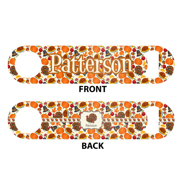 Traditional Thanksgiving Bar Bottle Opener - White - Approval