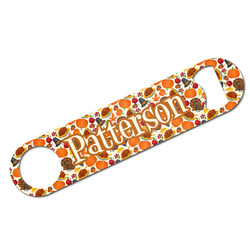 Traditional Thanksgiving Bar Bottle Opener - White w/ Name or Text