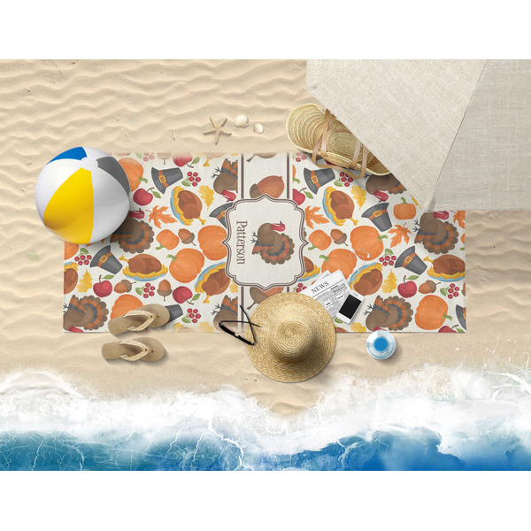 Traditional Thanksgiving Beach Towel Lifestyle