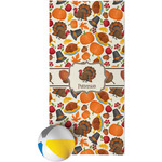 Traditional Thanksgiving Beach Towel (Personalized)