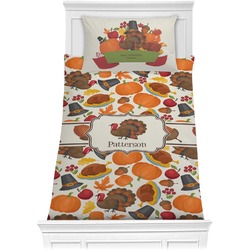 Traditional Thanksgiving Comforter Set - Twin XL (Personalized)
