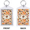 Traditional Thanksgiving Bling Keychain (Front + Back)