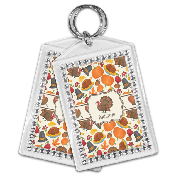Traditional Thanksgiving Bling Keychain - MAIN