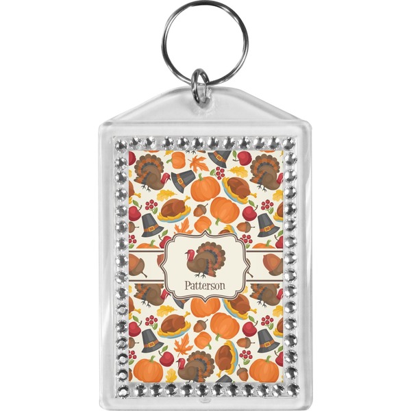 Custom Traditional Thanksgiving Bling Keychain (Personalized)