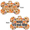 Traditional Thanksgiving Bone Shaped Dog Tag - Front & Back