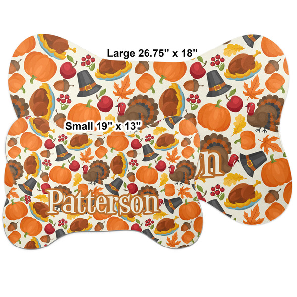 Traditional Thanksgiving Bone Shaped Mat Comparison