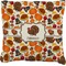 Traditional Thanksgiving Faux-Linen Throw Pillow 18" (Personalized)