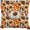 Traditional Thanksgiving Faux-Linen Throw Pillow 20" (Personalized)