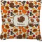 Traditional Thanksgiving Faux-Linen Throw Pillow (Personalized)