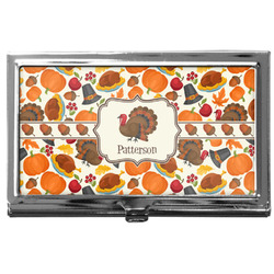 Traditional Thanksgiving Business Card Case