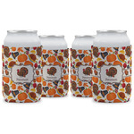 Traditional Thanksgiving Can Cooler (12 oz) - Set of 4 w/ Name or Text