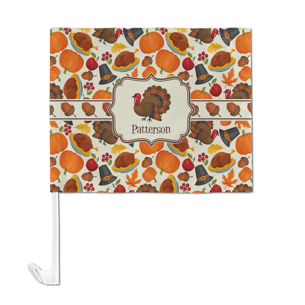 Traditional Thanksgiving Car Flag - Large - FRONT