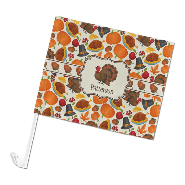 Custom Traditional Thanksgiving Car Flag (Personalized)