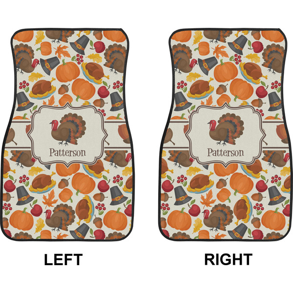 Traditional Thanksgiving Car Mat Front - Approval
