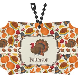 Traditional Thanksgiving Rear View Mirror Ornament (Personalized)