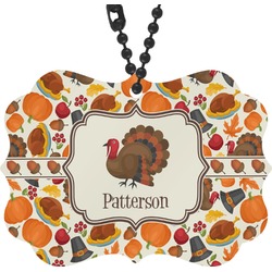 Traditional Thanksgiving Rear View Mirror Decor (Personalized)