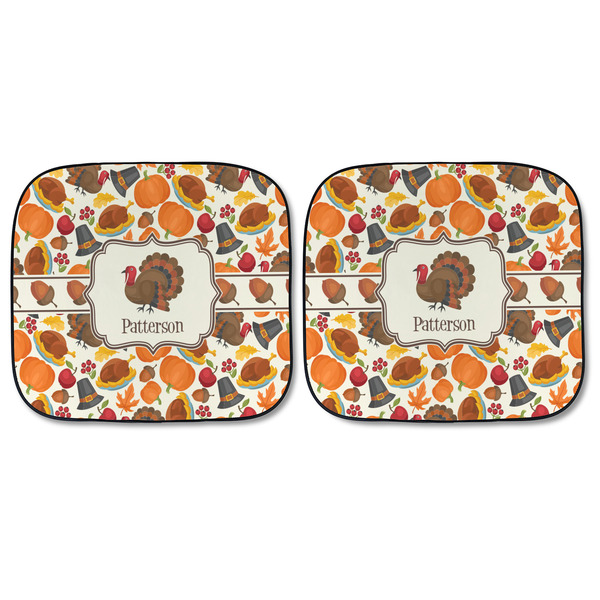 Traditional Thanksgiving Car Sun Shades - FRONT