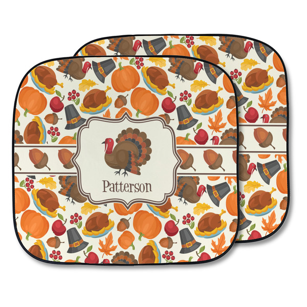 Custom Traditional Thanksgiving Car Sun Shade - Two Piece (Personalized)