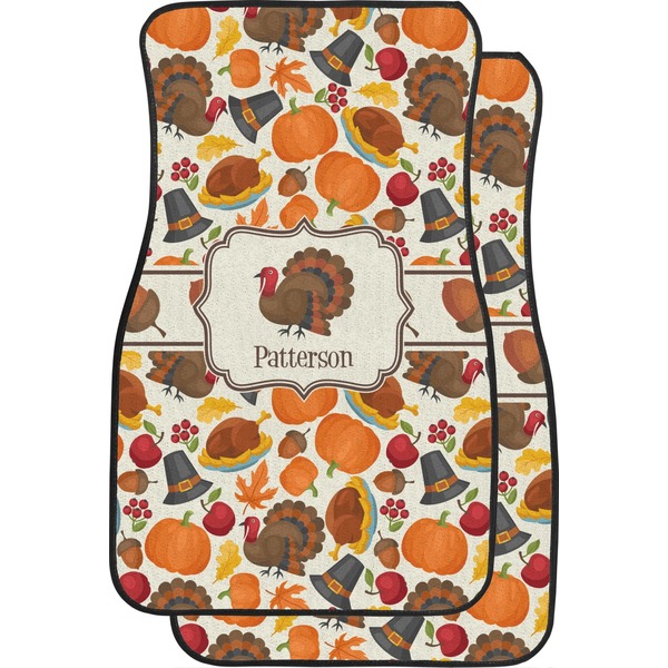 Custom Traditional Thanksgiving Car Floor Mats (Personalized)