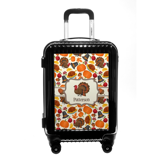 Custom Traditional Thanksgiving Carry On Hard Shell Suitcase (Personalized)