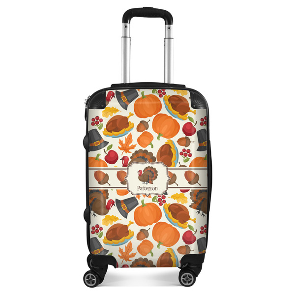 Custom Traditional Thanksgiving Suitcase - 20" Carry On (Personalized)