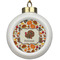 Traditional Thanksgiving Ceramic Ball Ornament (Personalized)