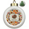 Traditional Thanksgiving Ceramic Christmas Ornament - Xmas Tree (Front View)