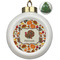 Traditional Thanksgiving Ceramic Ball Ornament - Christmas Tree (Personalized)