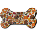 Traditional Thanksgiving Ceramic Dog Ornament - Front & Back w/ Name or Text