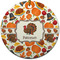 Traditional Thanksgiving Round Ceramic Ornament w/ Name or Text
