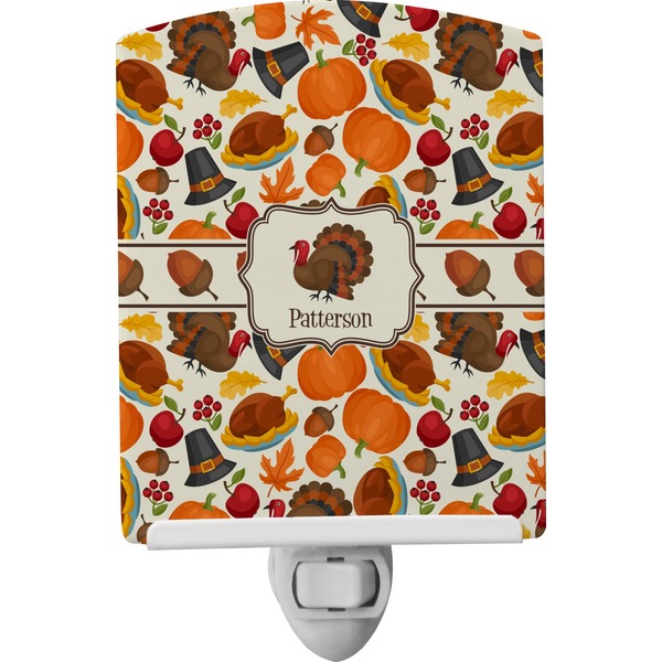 Custom Traditional Thanksgiving Ceramic Night Light (Personalized)