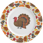 Traditional Thanksgiving Ceramic Dinner Plates (Set of 4)