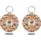 Traditional Thanksgiving Circle Keychain (Front + Back)