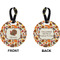 Traditional Thanksgiving Circle Luggage Tag (Front + Back)