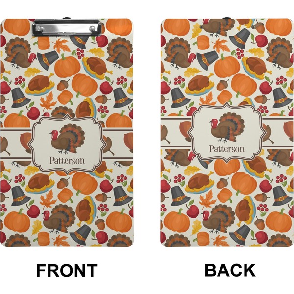 Traditional Thanksgiving Clipboard (Legal) (Front + Back)