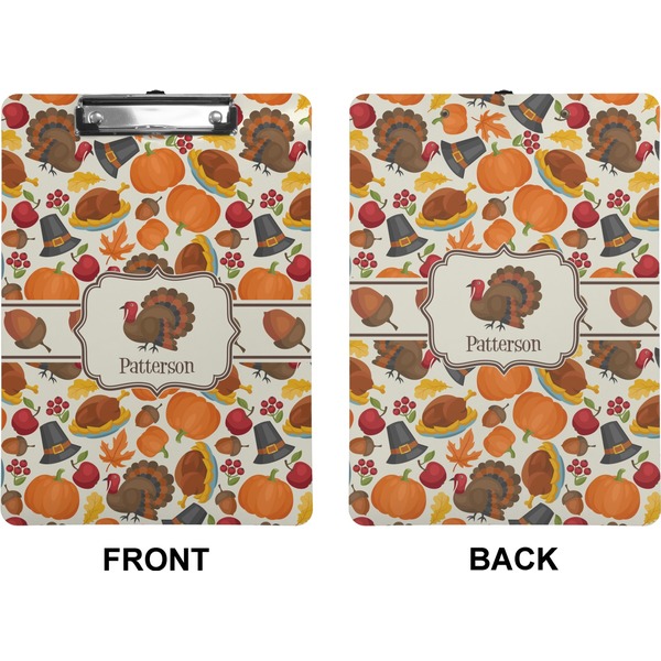 Traditional Thanksgiving Clipboard (Letter) (Front + Back)