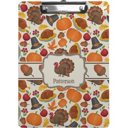 Traditional Thanksgiving Clipboard (Letter Size) (Personalized)