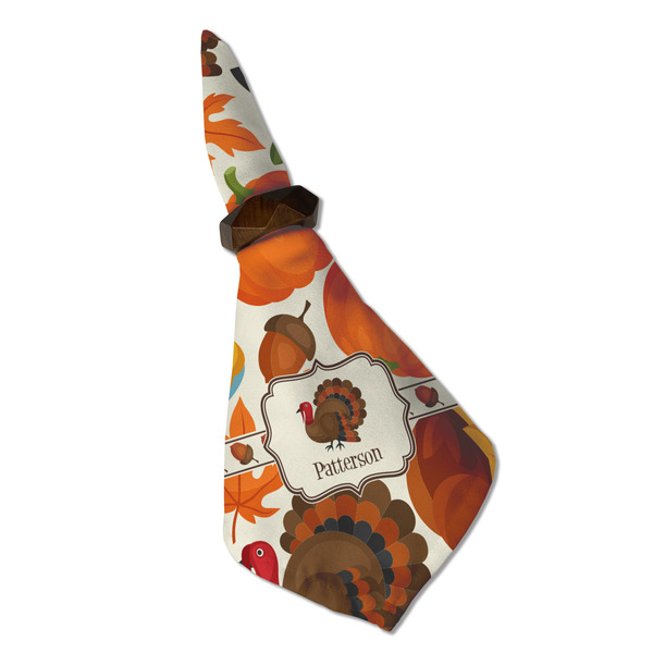 Traditional Thanksgiving Cloth Napkins - Personalized Dinner (Folded in Ring) (MAIN)