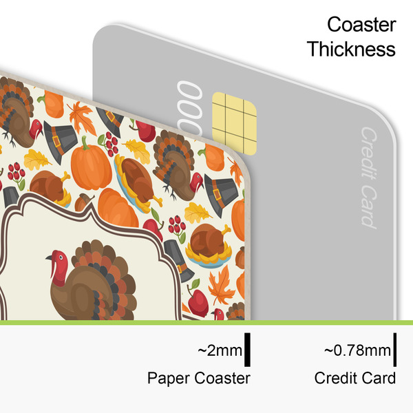 Traditional Thanksgiving Coaster Thickness