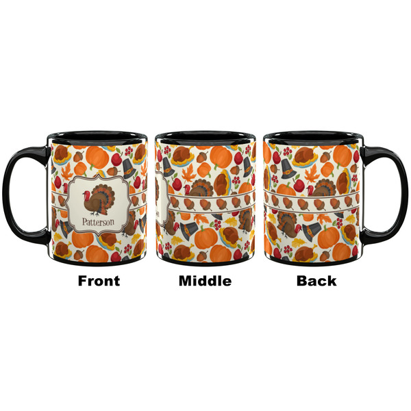 Traditional Thanksgiving Coffee Mug - 11 oz - Black APPROVAL