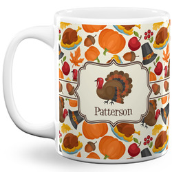 Traditional Thanksgiving 11 Oz Coffee Mug - White (Personalized)
